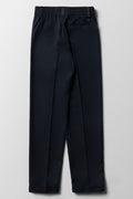 Boys School Turn Up Pants Navy (2)