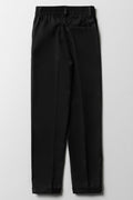 Boys School Turn Up Pants Black (2)