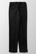 Boys School Turn Up Pants Black (2)