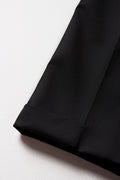 Boys School Turn Up Pants Black (3)