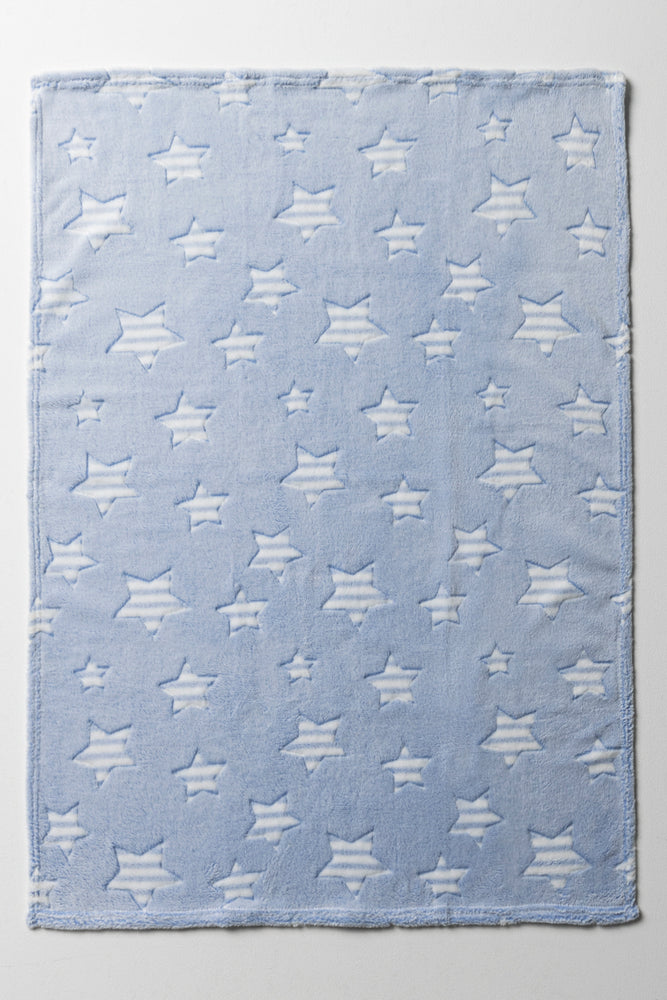 Star Coral Fleece Blanket Blue (2)