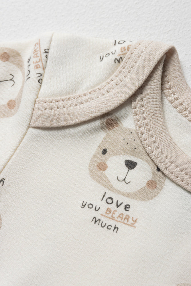 4 Pack  Short Sleeve Body Vest Naturals (3)