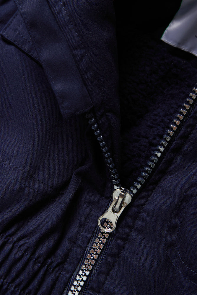 Hooded Parka Coat Navy (1)