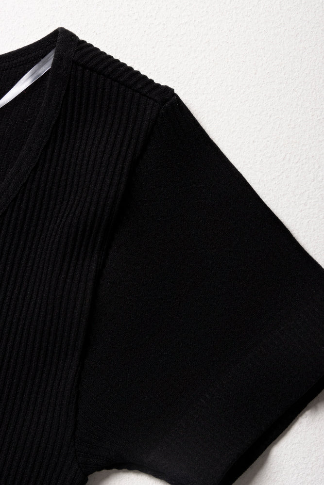 Seamless Bodycon Dress Black (1)