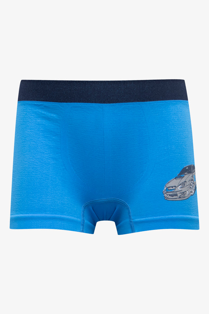 3 Pack Seam-Free Boxers Blue