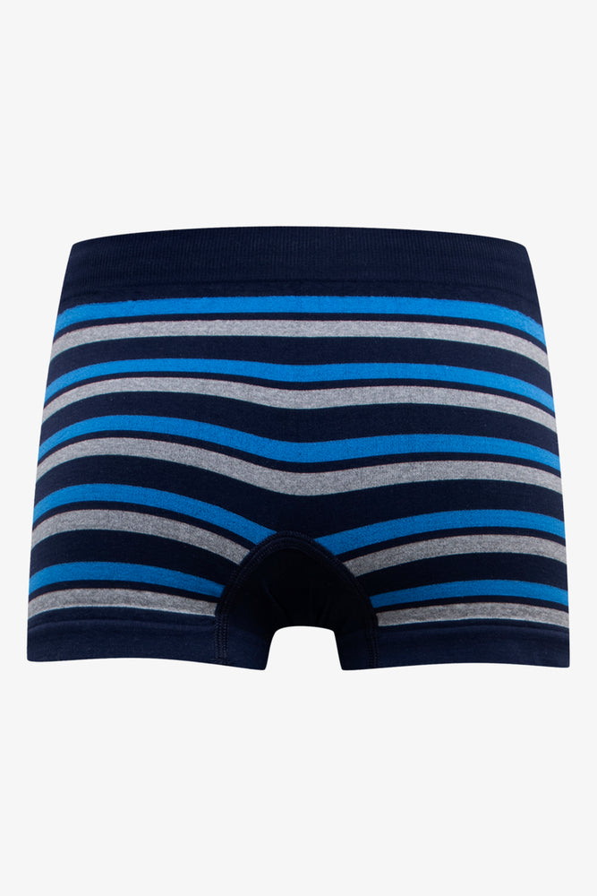 3 Pack Seam-Free Boxers Blue (4)