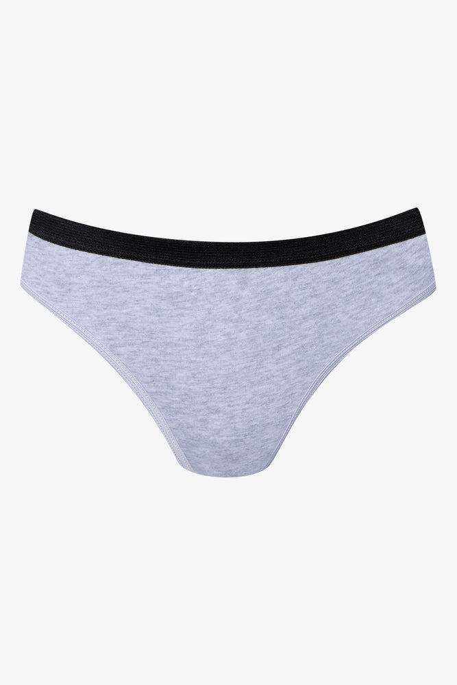 3 Pack Bikini Panties Black, Grey And Pink (1)