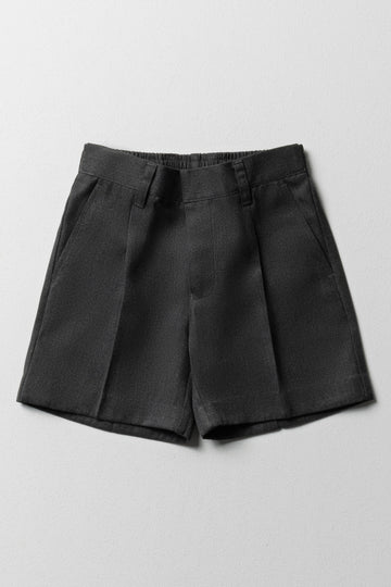 Boys School Shorts Grey
