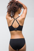 2 Pack Seam free Bralette Warm Black & Taupe (3)
