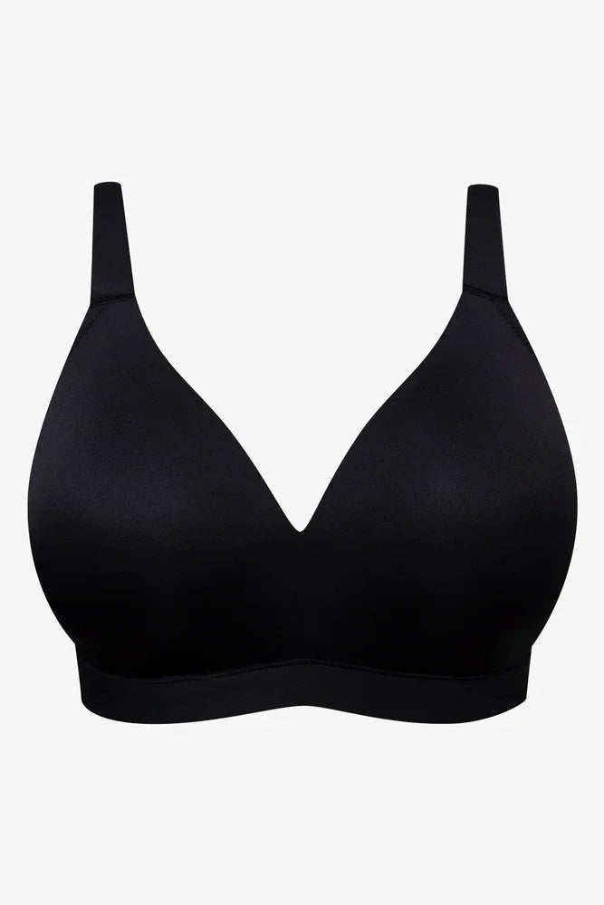 Plus Size 2 Pack Padded Wire Free Bras Black (1)