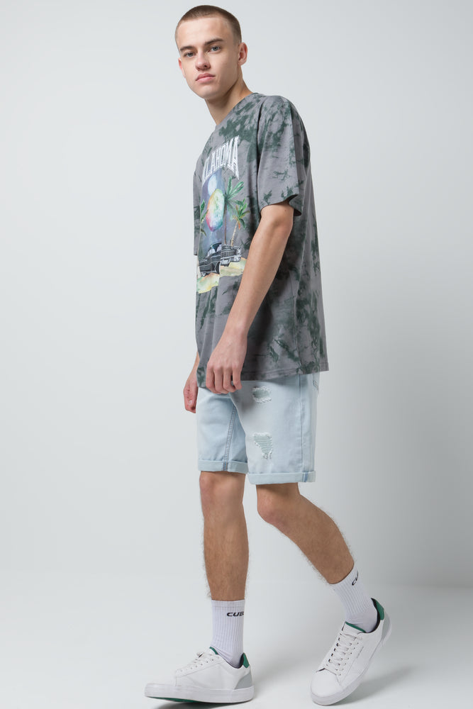 Tie Dye T-Shirt Dark Grey