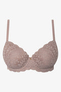 Plus Size 2 Pack Lace Balconette Bras Black And Natural (2)