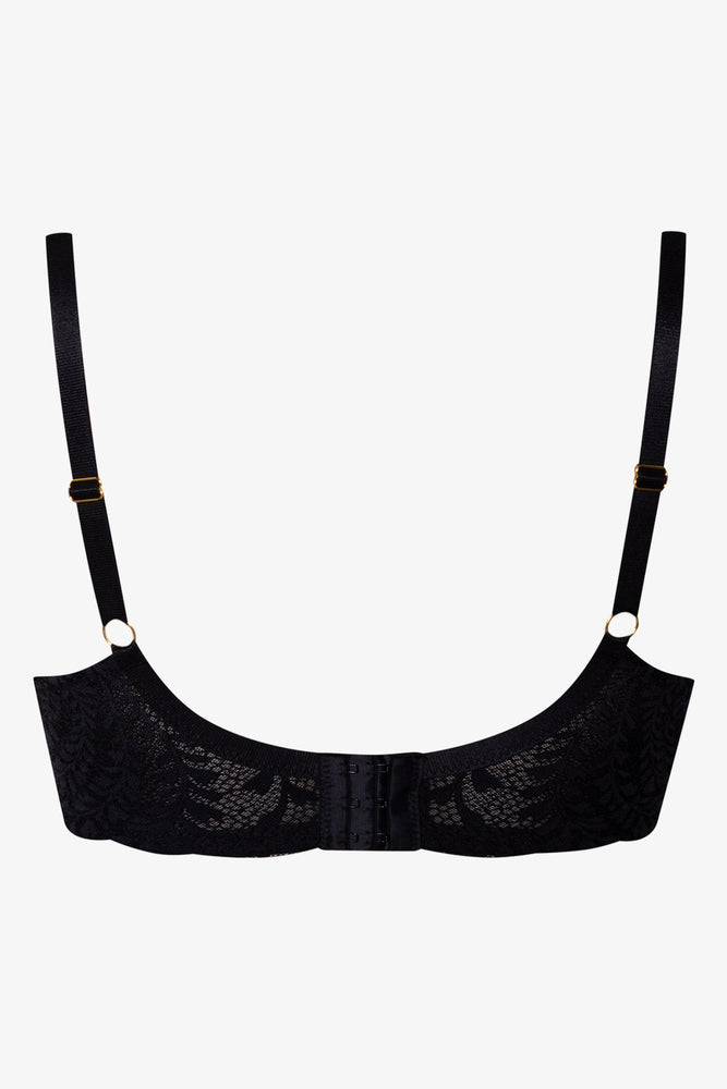 Plus Size 2 Pack Lace Balconette Bras Black And Natural (3)