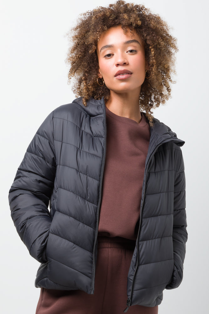 Basic Puffer Jacket Black