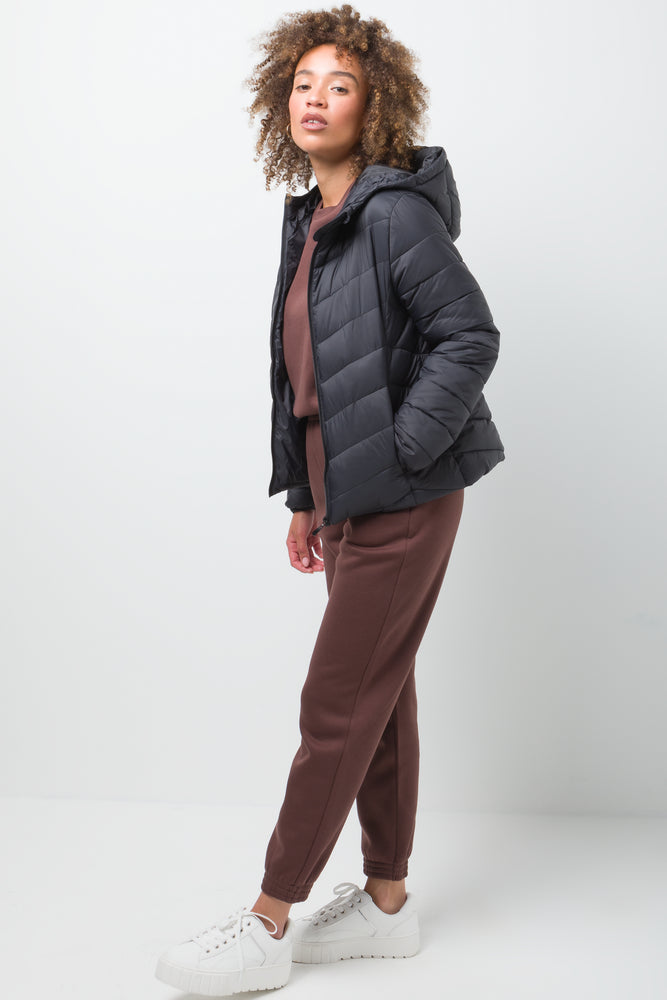 Basic Puffer Jacket Black