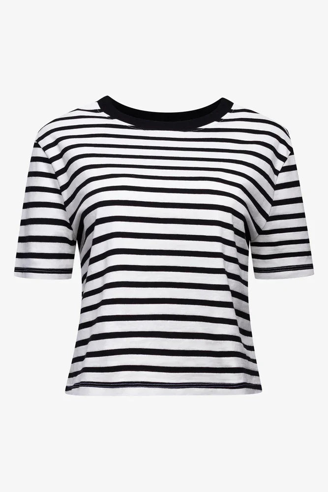 STRIPE TOP BLACK