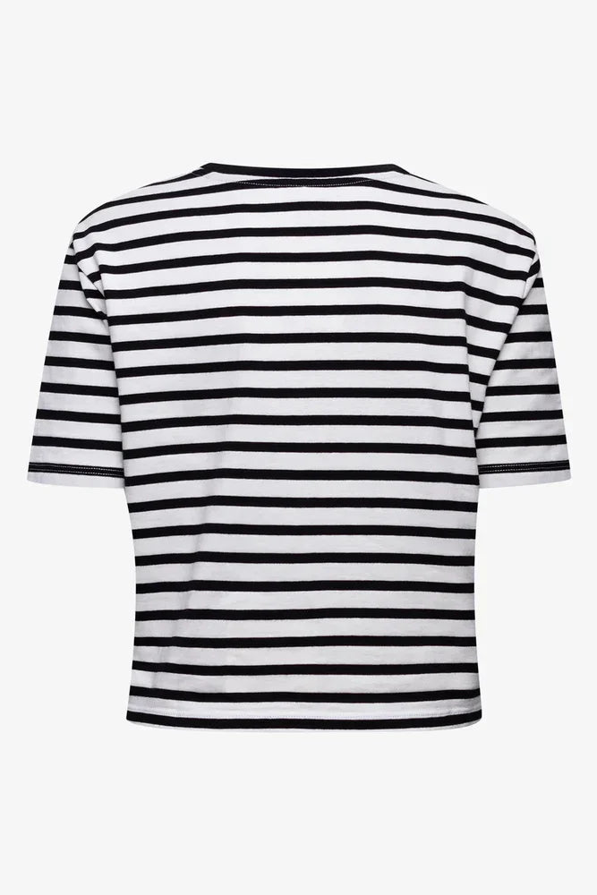 STRIPE TOP BLACK
