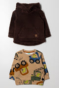 2 Pack Track Tops Natural And Chocolate Transport