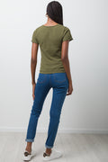 Crew Neck Short Sleeve Seamfree Green (2)