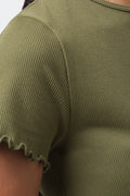 Crew Neck Short Sleeve Seamfree Green (3)