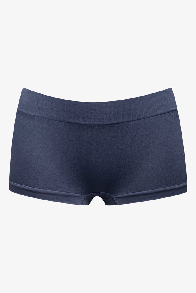 3 Pack Seamfree Boyleg Grey Natural And Blue (3)
