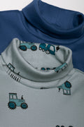 2 PACK POLONECK T-SHIRTS TRUCK NAVY AND BLUE (1)