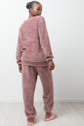Sleep Solves Everything Lurex Sherpa Pyjama Natural (2)
