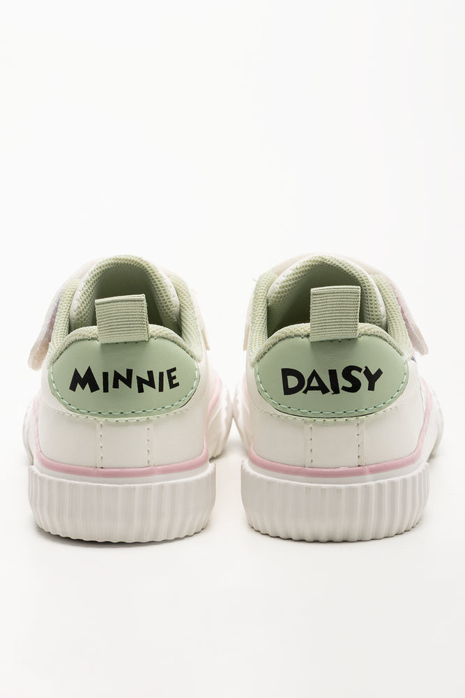 Minnie Mouse Rainbow Laces Sneaker Cream (3)