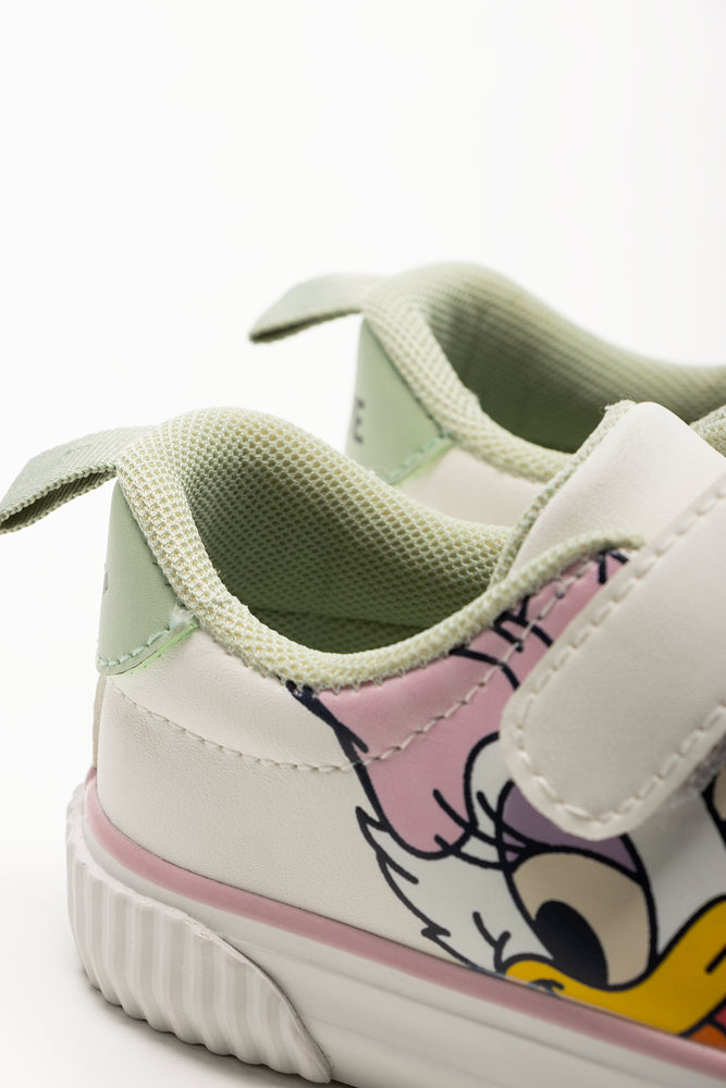 Minnie Mouse Rainbow Laces Sneaker Cream (4)