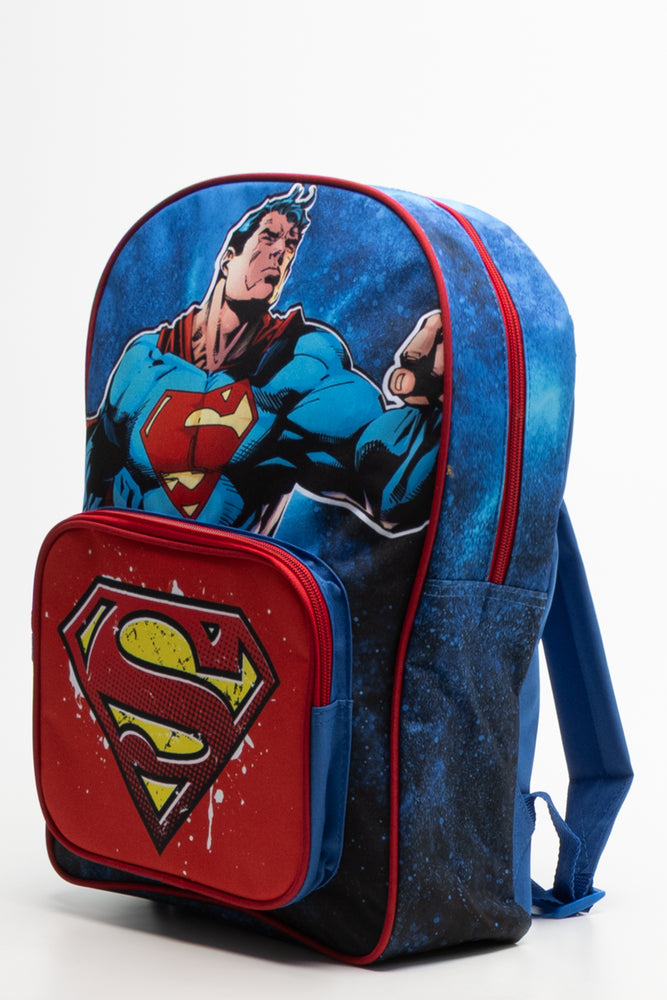 Superman front pocket backpack navy (1)