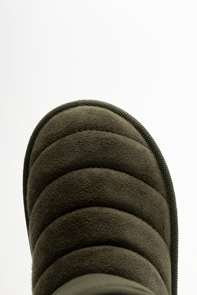 Quilted Comfy Boot Green (4)