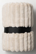 TEXTURED LARGE THROW MILK