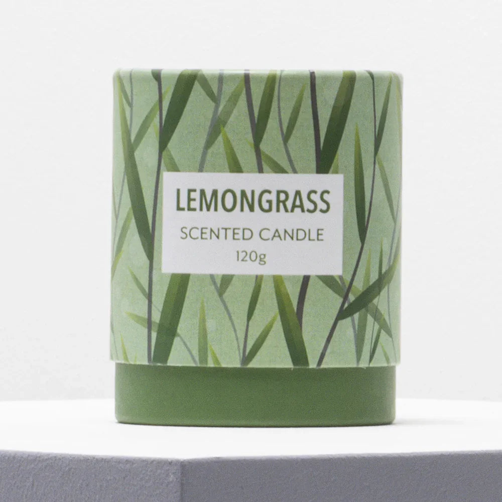 Lemon Grass Scented Candle Green