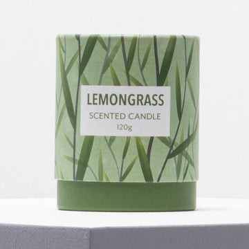 Lemon Grass Scented Candle Green