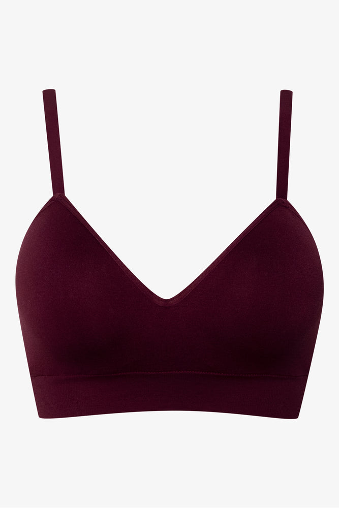 SEAMFREE BRALETTE BURGUNDY