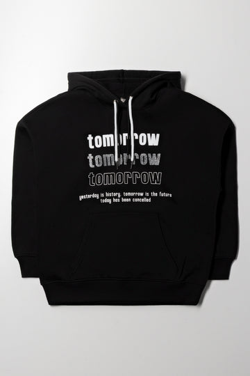 HOODED TRACKTOP TOMORROW BLACK