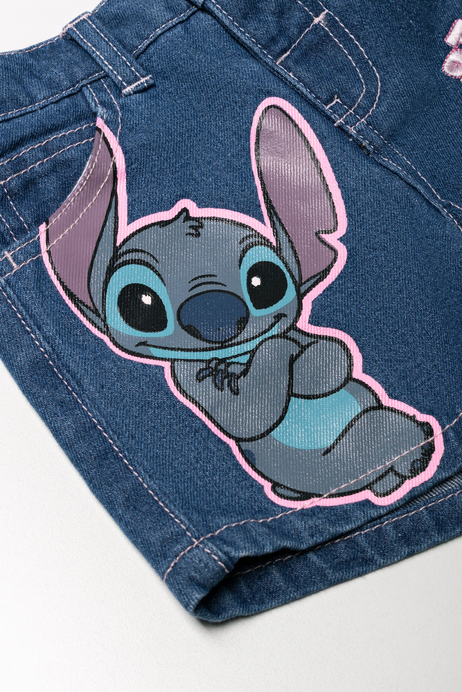 STITCH DENIM DK WASH SHORT (1)