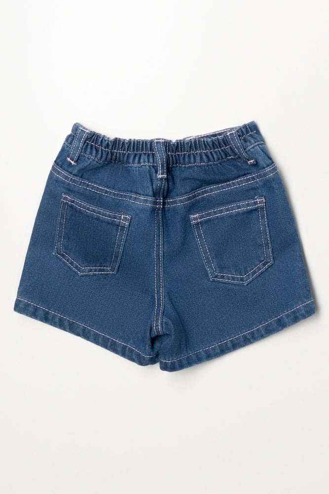 STITCH DENIM DK WASH SHORT (3)