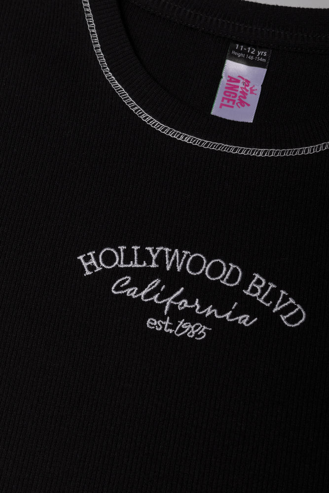 FITTED BABY TEE BLACK