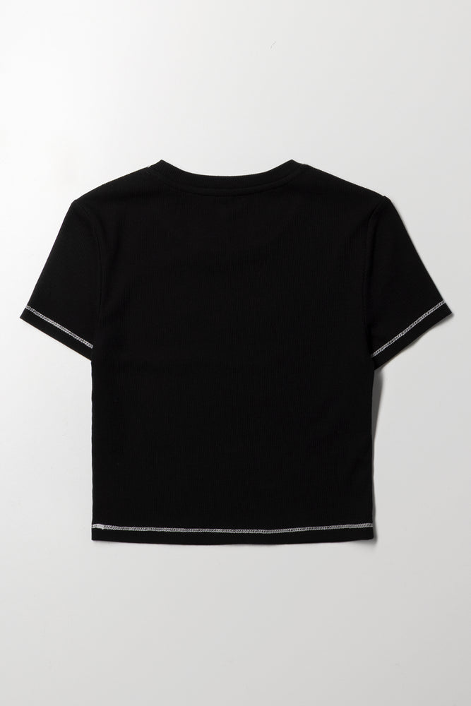 FITTED BABY TEE BLACK (2)