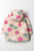 Flower Hooded Sherpa Jacket Multi (2)