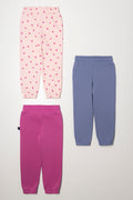3 Pack Spot Trackpants Blue, Purple And Light Pink (2)