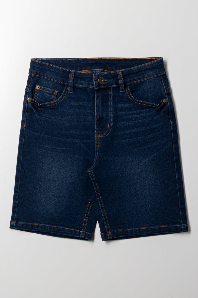 Denim Shorts Dark Blue
