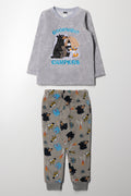 Long Sleeve Pyjama Set Grey