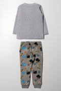 Long Sleeve Pyjama Set Grey (3)