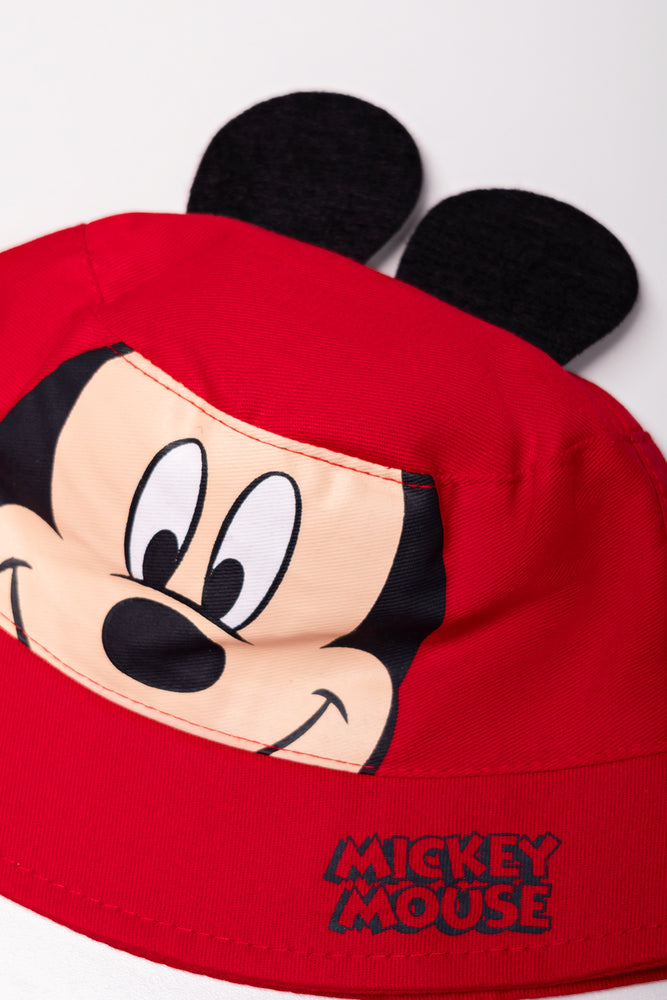 Mickey Mouse Bucket Hat Red