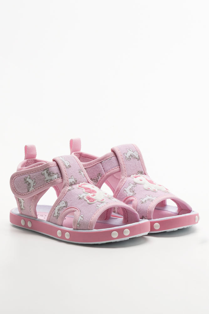 Unicorn Foxing Sandals Pink