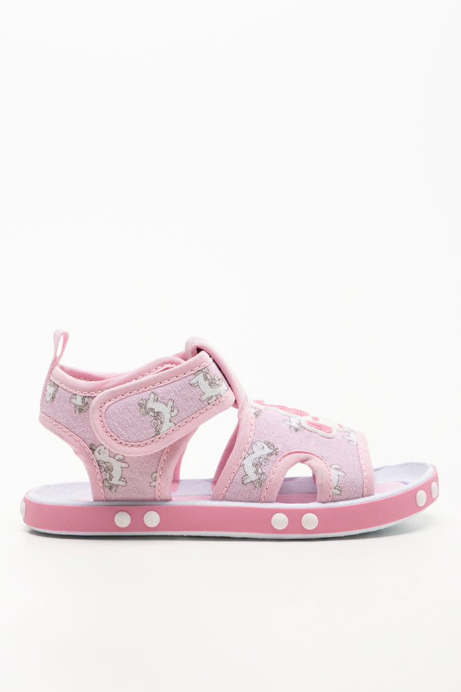 Unicorn Foxing Sandals Pink