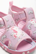 Unicorn Foxing Sandals Pink (2)