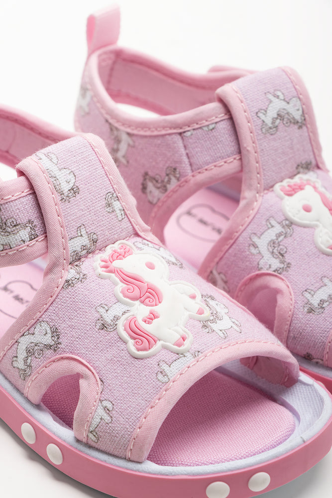 Unicorn Foxing Sandals Pink (2)
